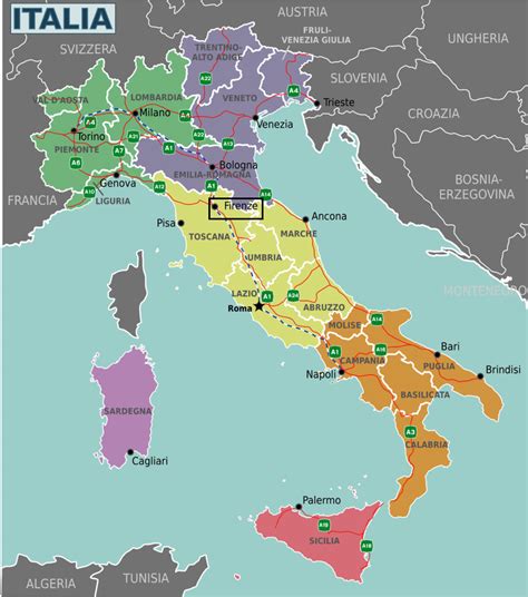 Onde fica a Toscana no mapa da Itália Descobrindo a Itália