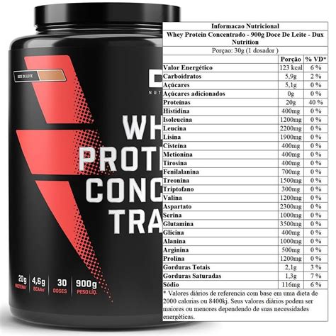 Whey Concentrado G Dux Doce De Leite Whey Store Suplementos