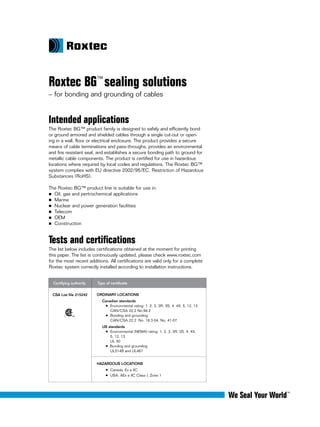 Roxtec RM BG B Sealing Solutions Roxtec Frames Modules For Roxtec BG