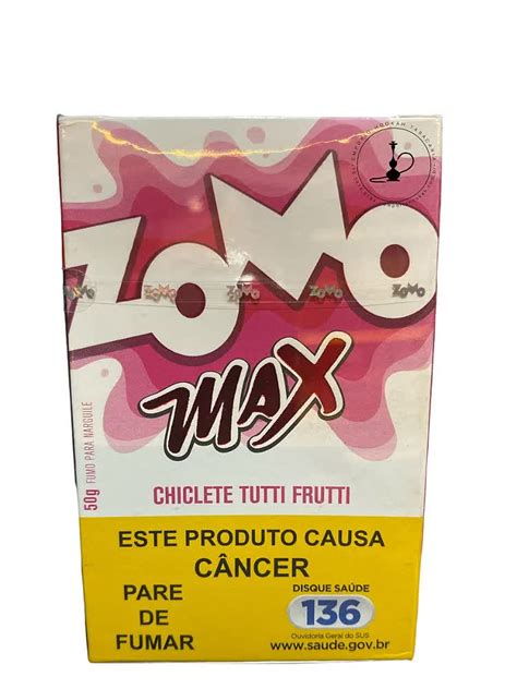 Ess Ncia Zomo Max Gr Chiclete Tutti Frutti Emp Rio Hookah