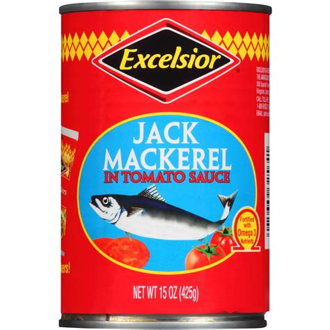 Excelsior Jack Mackerel In Tomato Sauce 15 Oz