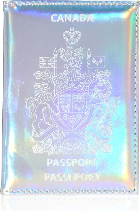 Chrome Canada Passport Cover Vaccine Card Holder Combo Passport Holder With