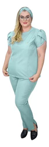 Pijama Cir Rgico Hospitalar Feminino Plus Size Recepcionista