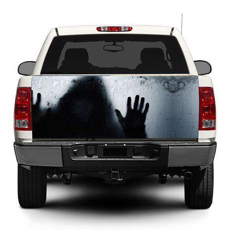 Shadow Man Danger Danger Tailgate Decal Sticker Wrap Pick Up Camion Suv