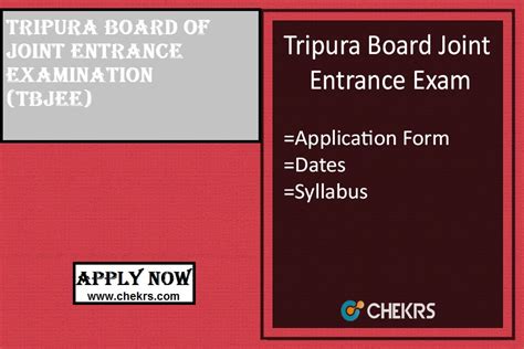 Tripura JEE 2018 Application Form Date Eligibility Syllabus