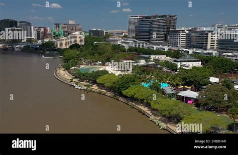 Southbank Brisbane Aerial Stock Videos Footage Hd And K Video