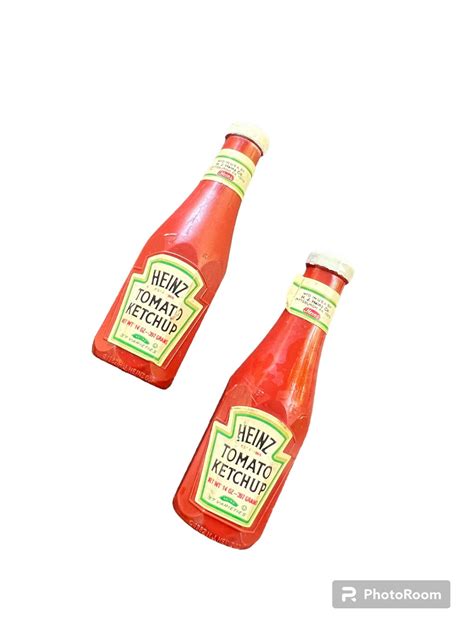 Vintage 80s Heinz Ketchup Bottle Magnet 1982 Set Of 2 Etsy