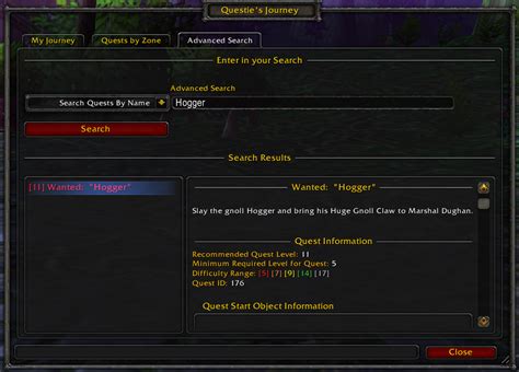 Questie - Screenshots - World of Warcraft Addons - CurseForge