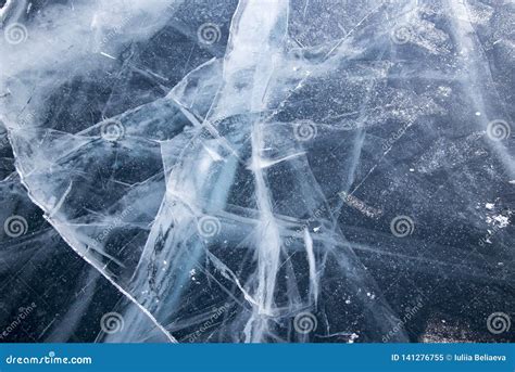 Baikal Ice. Cracks in the Ice of Baikal Stock Image - Image of ...