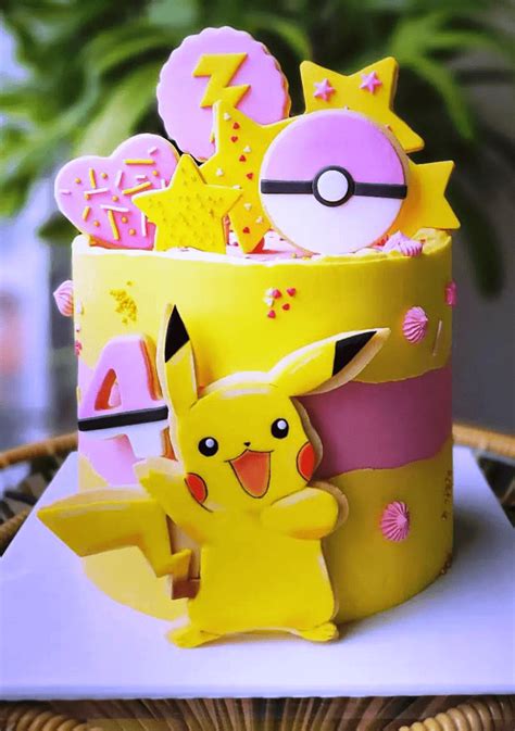 Pikachu Cake Birthdays Pokemon Birthday Cake 1st Birthday Cakes