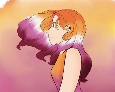 Found Some Old Art I Made With The Lesbian Flag R Queercrafts