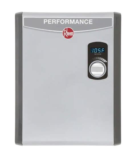 Electric Water Heater Rheem Performance Kw Self Modulating Gpm