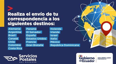 Servicios Postales Del Ecuador On Twitter Conoce Los Pa Ses A Los Que