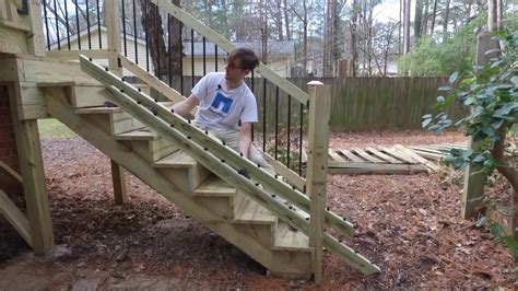 How To Install Deck Railing With Modern Black Balusters Youtube