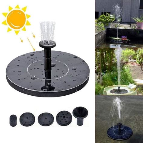 Fontaine Solaire Pour Bain D Oiseaux W Mini Fontaine Eau Solaire