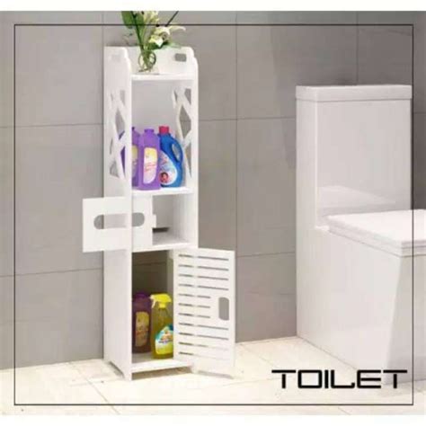 Jual Rak Kabinet Toilet Lemari Kamar Mandi Rak Penyimpan Shampo Sabun