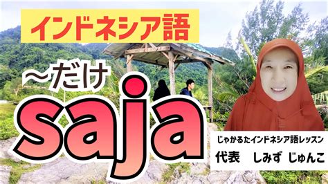 【インドネシア語】saja（～だけ、～の方が良い、～でさえ）会話で使える基本の3つ じゃかるたインドネシア語レッスン