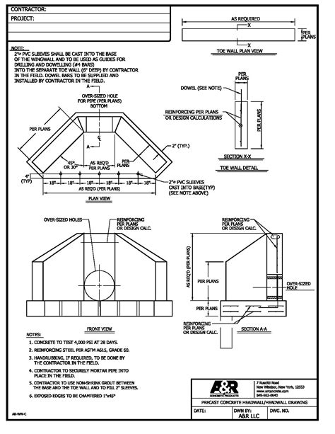 Headwall Products Aandr Concrete Products