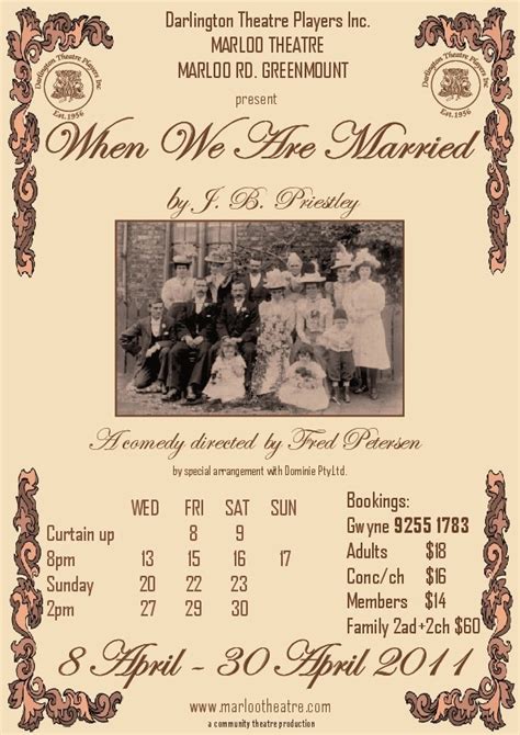 When We Are Married Marloo Theatre