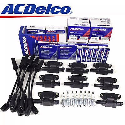 8 PACK Fit AcDelco UF413 Ignition Coil 41 110 Spark Plug 9748UU