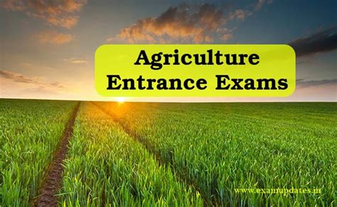 Agriculture Entrance Exams 2025 Admission Into Bsc And Msc