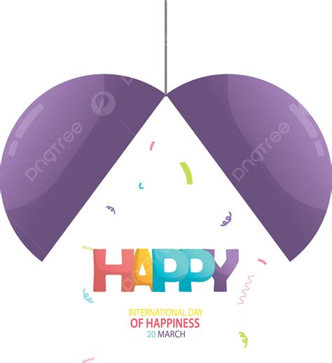 Día Internacional De La Felicidad Vector Template Design Illustration Png Iconos De Plantilla