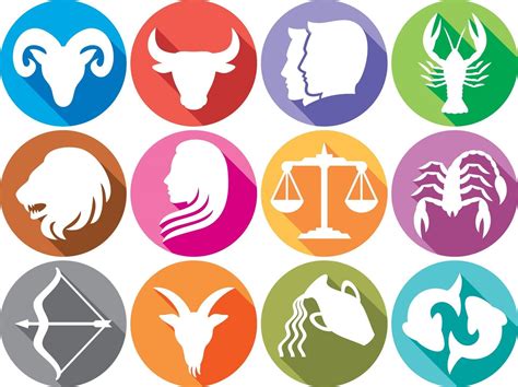 Zodiac Horoscope Signs In Flat Icon Style 2335989 Vector Art At Vecteezy