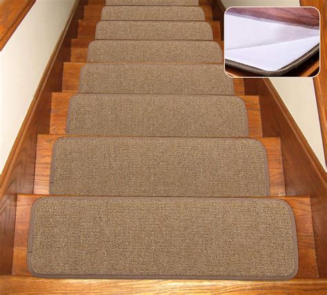 Seloom Non Slip Stair Treads Carpet For Indoor Wooden Steps Removable