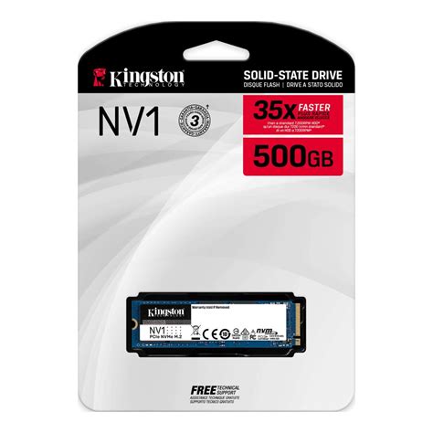 Kingston NV1 500GB M 2 NVMe PCIe SSD Ideal For Laptops Small Form