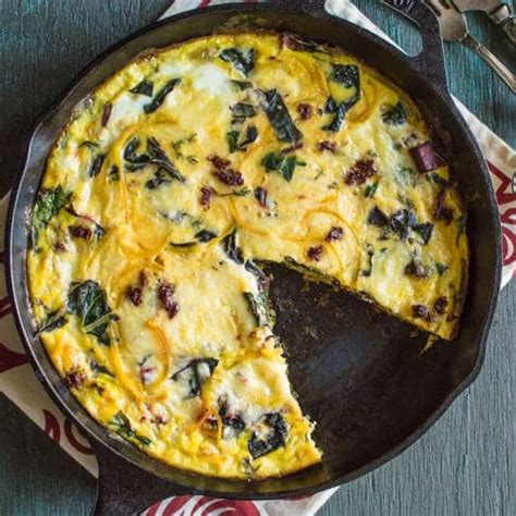 Swiss Chard And Golden Beet Frittata Healthy Nibbles By Lisa Lin