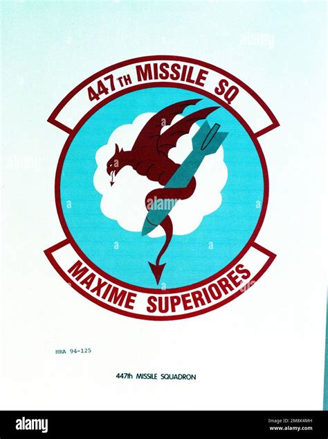 Approved Insignia Of The 447th Missile Squadron Country Unknown Stock