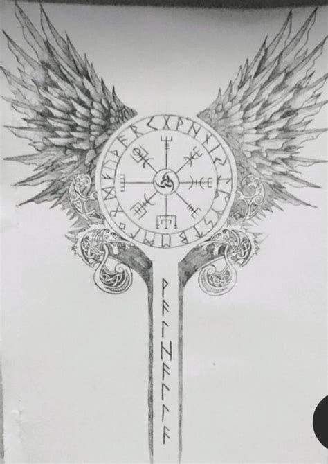 Valkyrie Wing Tattoo Designs
