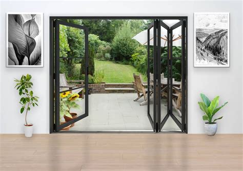 Heritage Aluminium Bifold Door Part Q Compliant 3600mm Grey 3 Left