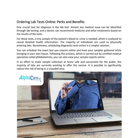 Ordering Lab Tests Online- Perks and Benefits.docx | DocDroid