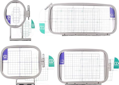 Sew Tech Embroidery Hoops For Brother Pe800 Se1900 Pe770 780d Pe700