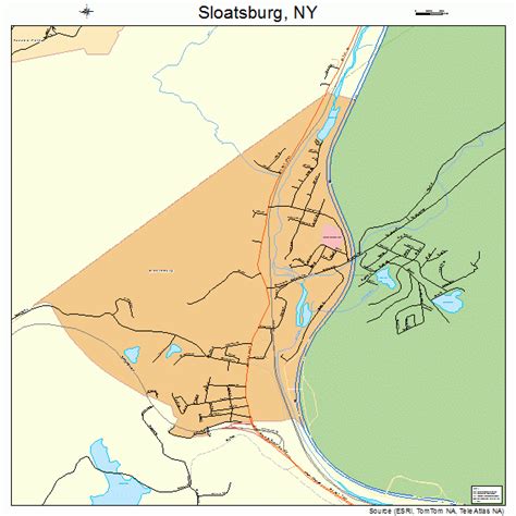 Sloatsburg New York Street Map 3667708