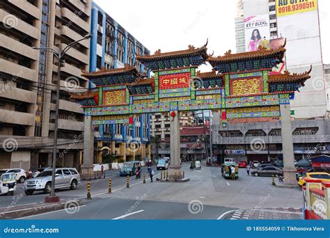 Historic Traditional Chinatown Gate Editorial Stock Image Image Of