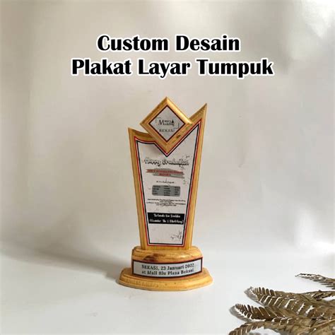 Jual Plakat Kayu Custom Plakat Kayu Layar Tumpuk Plakat Kayu Murah