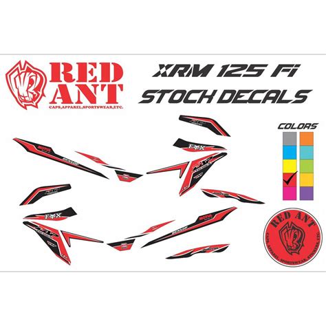 Honda XRM 125 FI Decal Kit XRMFI 13 Shopee Philippines Atelier Yuwa