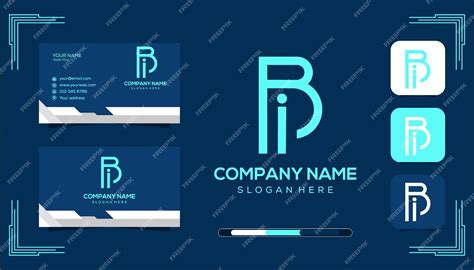 Premium Vector | Vector bpi monogram logo template vector