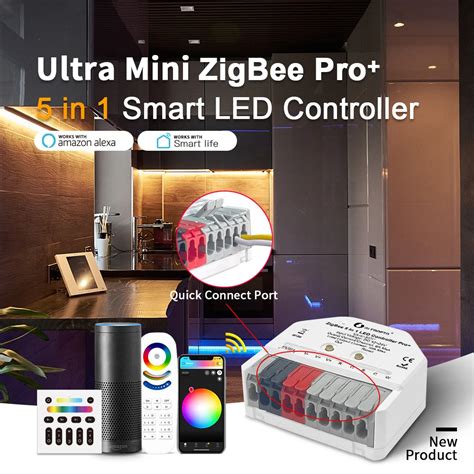 GLEDOPTO ZigBee 3 0 Pro Ultra Mini 5 In 1 LED Strip Controller DC12 24V