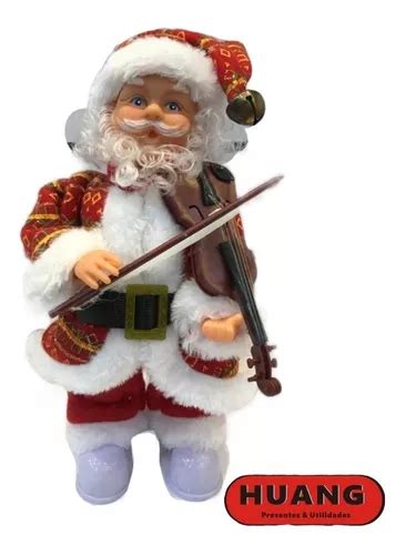 Papai Noel Musical Violino Som Luz Movimento Canta E Acende Frete Gr Tis