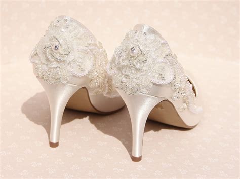 Ivory Bridal Shoe Beaded Bridal Shoe Vintage Bridal Shoes