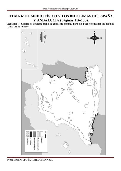 ACTIVIDADES CLIMAS Y ZONAS BIOCLIMÁTICAS 1º ESO PDF