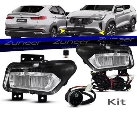 Kit Farol Milha Neblina Auxiliar Fiat Fastback 2022 2023 Frete grátis