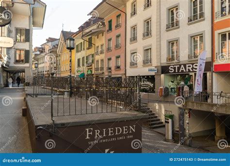 Historic Old Town in the City of Thun in Switzerland Editorial Stock ...