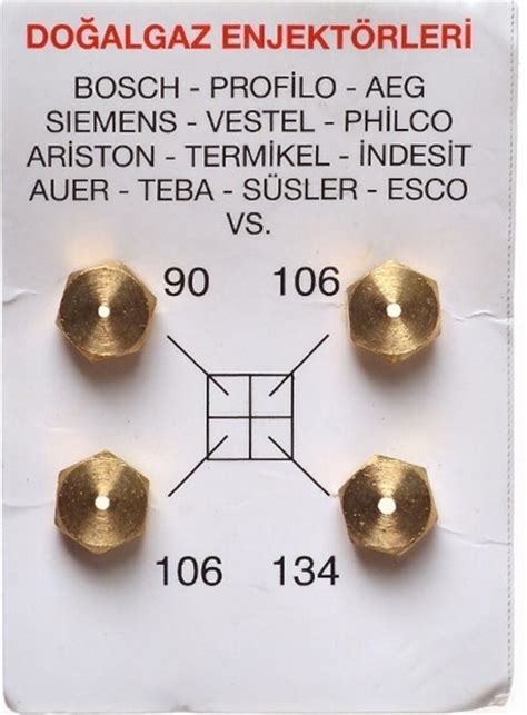 Kumtel Natural Gas Injector Cooker Set Ferre Luxell Profilo Vestel