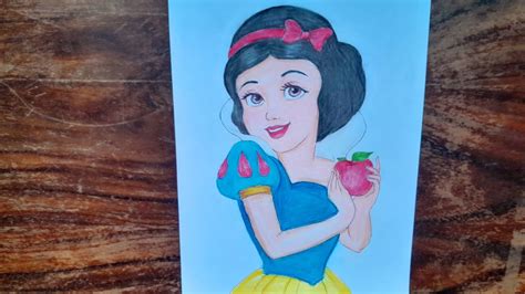 How To Draw Disney Princess Snow White Step By Step Easy Drawing Tutorial Youtube