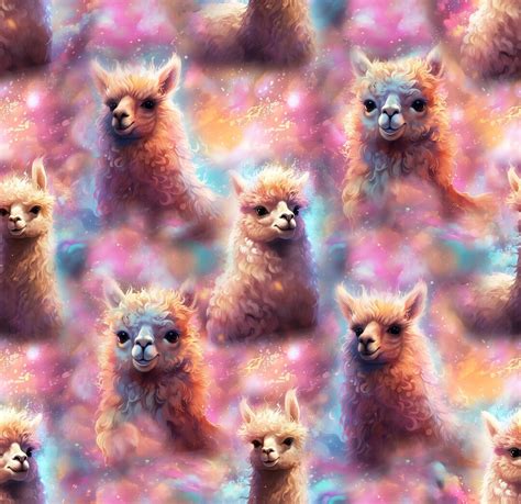 Alpaca Fabric Llama Prints Llama Fabric Fabric By The Yard Knit By