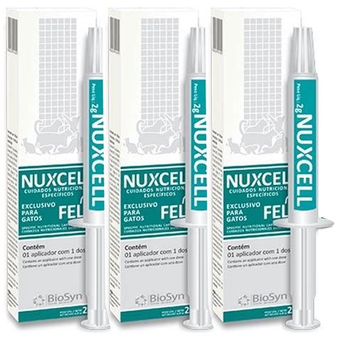 Kit 3 Caixas Suplemento Nutricional Nuxcell Fel Para Gatos Shopee Brasil